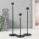 Climber Metal "Perefire. Kant" d = 2.5 cm set 3 pcs black with gold 21.5 cm, 27 cm, 32 cm 97163