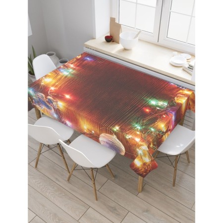 The tablecloth “New Year's garlands”, rectangular, oxford, size 120x145 cm