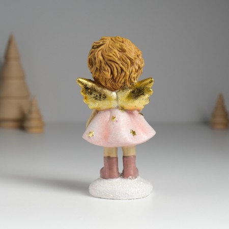 Polystone souvenir "Angel in a pink dress and white apron" MIX 6.5x5x12.5 cm-4