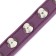 A collar with blurted spikes 38 x 1.5 cm, Osh 26-33, frost-resistant PU, purple material