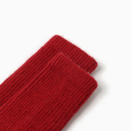 Golphs for children from Mongolian wool, red color, 2-4 years old-1