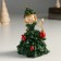 Souvenir Polystone "Girl in a Christmas tree costume" 9x8.5x12 cm