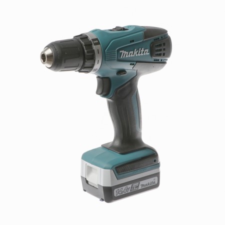 Makita DF 347 DWE, 14.4V, 2x1.5Achli-Ion, BZP-10mm, 0-400/0-1400ob/m