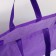 Household bag without fastening, purple color