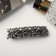 Halfish hair clip "Grace" Direct branches, 9 cm, silver
