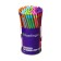 Black -granographic pencil Berlingo "Fuze", HB, three -sided, sharpened, with an eraser, assorted