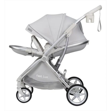 Walking stroller Farfello Fest Lux FL, Color Perfect White-4