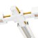 Connector Track-hide for connecting the tire pipeline X-shaped hard Artline plastic/copper BEL 59749 4