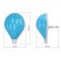 Non-ladder LED NN-607-LS-Bu in a socket with a light sensor, blue color