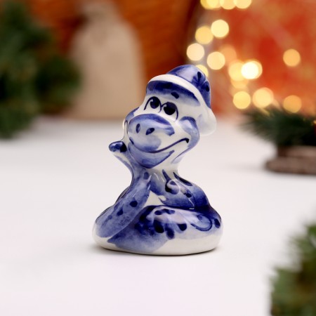 Souvenir "Snake in a hat", Bolshoi, Gzhel
