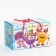 New Year. Gift box New Year's package "Smeshariki" with rope pens 20 x 12 x 12 cm.