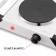 Electric tile KitFort KT-183, 1000 watts, 1 burner, gray-black
