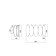 Wall lamp 40W, 2HE14, 23x14 cm, brass