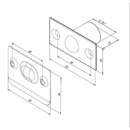 Ball lock LB-15 ABG, bronze color-1