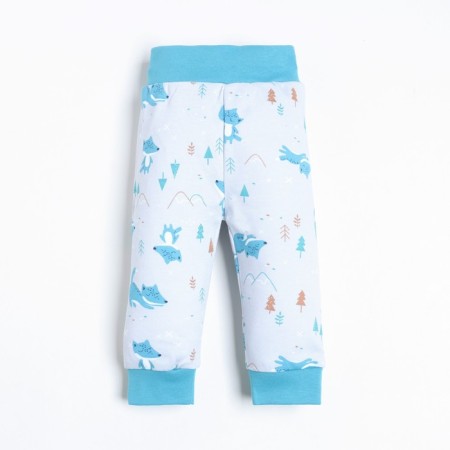 Pants for children, gray/blue color, height 68cm