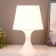 Table lamp 1340001 1HE14 15W white d = 19.5 height 28 cm Risalux