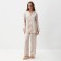 Female set (shirt, trousers) KAFTAN SILK "strip" R.48-50, cream