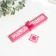 Fan bamboo, textiles h = 21 cm bend, with a brush "flowers" in a box, bright pink