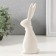 Souvenir Ceramics "White Bunny with flowers" 6x2.8x15 cm