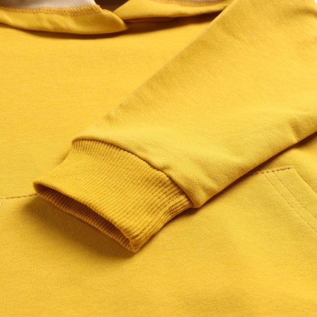 Kit for children (sweatshirt, trousers), mustard color, height 104 cm-9