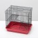 The cage for the rodents "Pigzon" No. 3-1, with the 2nd floors, without filling, 33x24x28 cm, ruby