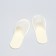 Disposable slippers, standard, white-beige, 42 rub.