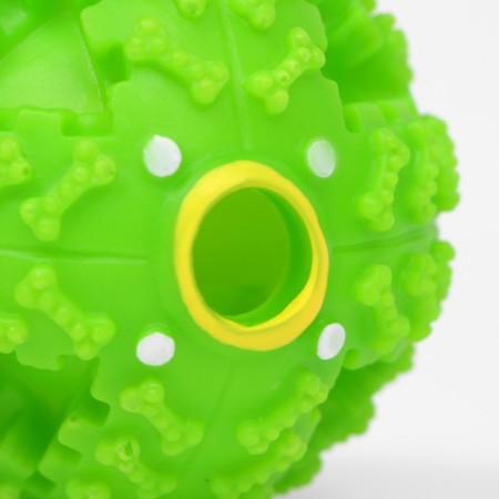 The croaking ball for dogs is large, hard, 9.5 cm, green-4