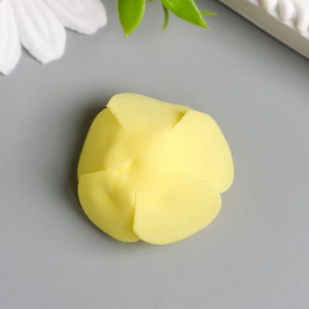 Decor for creativity "Yellow rose" d = 3.5 cm-1