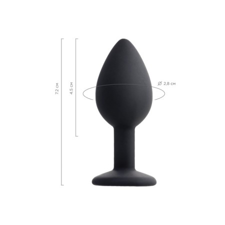 Anal plug Popo pleasure by toyfa with a rhinestone S, 7.2 cm, D 2.8 cm, 25 g-10