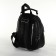 City backpack on a zipper, black color