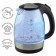 Electric kettle Scarlett SC-EK27G91, glass, 1.7 l, 2200 watts, black-silver