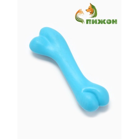 Chewing toy "Classic bone", TPR, 12.3 cm, blue