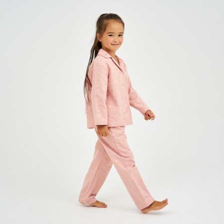 Pajama nursery from a flannel (shirt, trousers) KAFTAN "Dandelions", height 98-104, pink-1