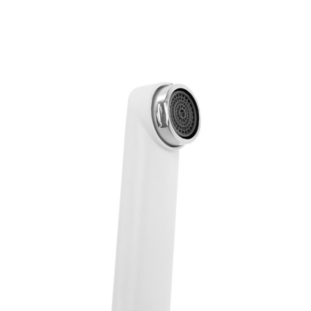 Bath mixer Zein Z3415, 35 mm cartridge, with shower set, zinc, white/chrome-7
