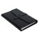 Deliciper of Leduced A5, 136 SENETE sheets, Cover artificial leather, magnetic strap, replaced block, black