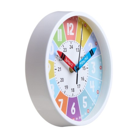 Wall watches for children, training, silent, d-20 cm-2