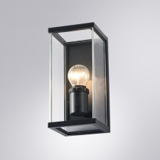 Уличный настенный светильник Arte Lamp Pot A1631AL-1BK, E27, 60 Вт, 12х13х25 см, чёрный