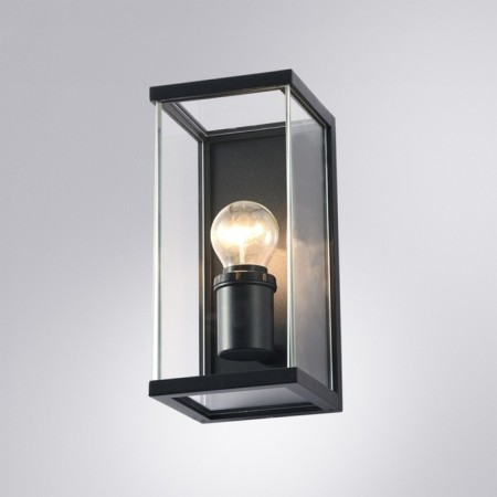 Street wall lamp Arte Lamp Pot A1631al-1BK, E27, 60 W, 12x13x25 cm, black