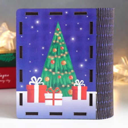 New Year's Building Book "Santa Claus" 14x12x5 cm-4