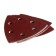 The triangle grinding bison 35583-320, perforated, P320, 93 x 93 x 93 mm, 5 pcs.