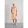 Women's set for the sauna (Pareo+Chalma) with embroidery, peach