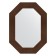 Mirror in the baguette frame, bronze lava 90 mm, 56x76 cm