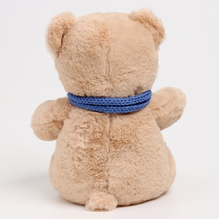 Soft toy "Little Friend", Bear with a blue scarf-5