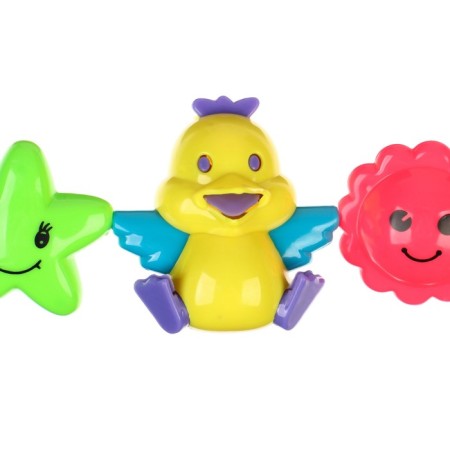 Stretching to a stroller/crib "chicks", 3 toys, color mix, crush me-2