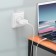 Network charger Hoco C96a, 1 USB, 2.1 A, Micro USB -USB, 1 m, white cable