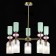 Ceiling Ceiling ST LUCE. SL2000.202.05. GEA. 5x40 watts, E14, 70x70x40 cm, golden color