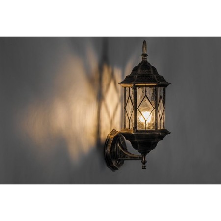 Garden-park lamp Feron PL121, IP44, E27, 60 W, 165x200x430 mm, color black gold-1