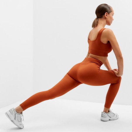 Leggings Sports Minaku: Sportly; Color brown rr l-5