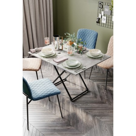 Transformable table "Andre Loft", 850 (1100) × 550 (850) × 400 (725) mm, chipboard, terrazzo-2