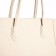 Zipper bag with lightning, milk color